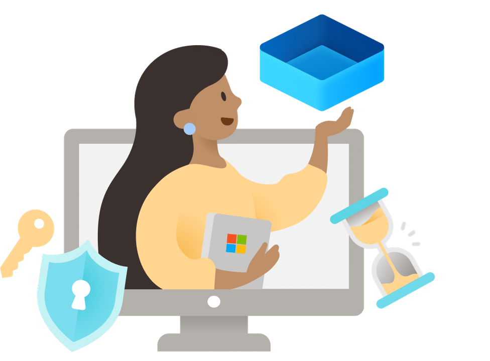 Windows Sandbox running in an isolated Windows desktop environment