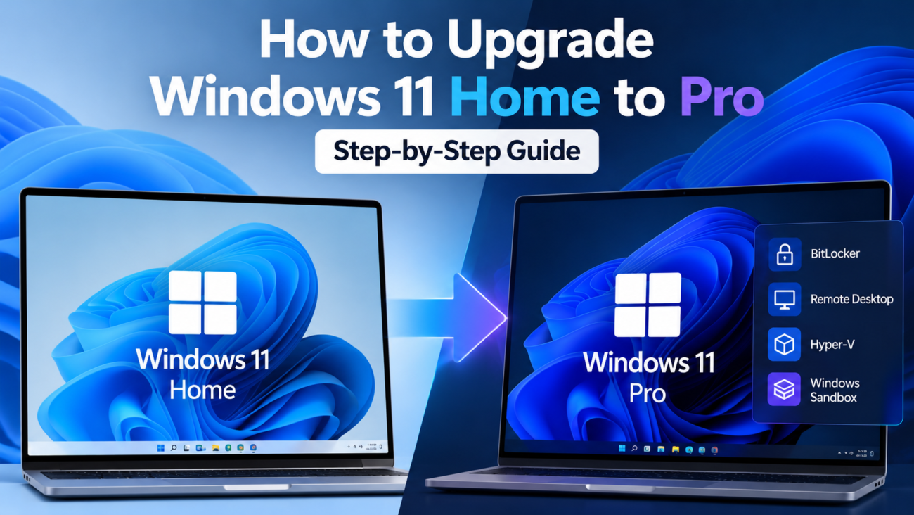 How to upgrade Windows 11 Home to Pro with a step-by-step guide